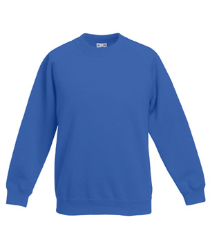 FELPA RAGLAN BAMBINO classic ( FRUIT OF THE LOOM ) royal